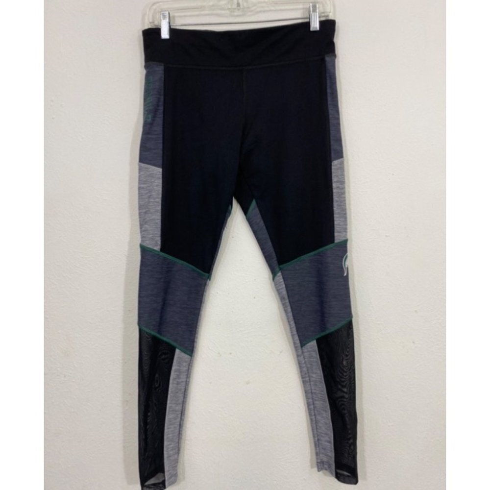 Victoria’s Secret Pink Michigan State Spartans college leggings M mesh yoga 7/8
